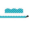 Teacher Created Resources Teal Polka Dots Magnetic Border, 24 Feet Per Pack, 3 Packs Image 1