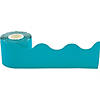 Teacher Created Resources Teal Scalloped Rolled Border Trim, 50 Feet Per Roll, Pack of 3 Image 1