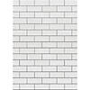 Teacher Created Resources White Subway Tile Better Than Paper Bulletin Board Roll, 4' x 12', Pack of 4 Image 2
