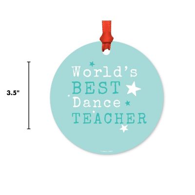 Teacher Metal Ornament, Best Dance Image 2