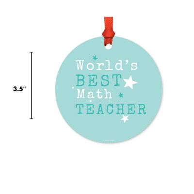 Teacher Metal Ornament, Best Math Image 2