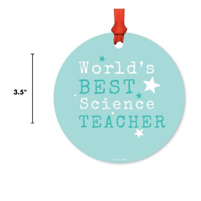 Teacher Metal Ornament, Best Science Image 2