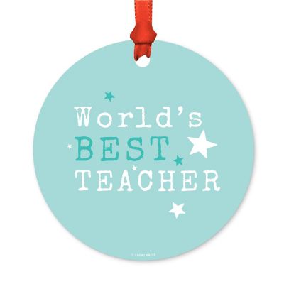 Teacher Metal Ornament, Best Teacher Image 1