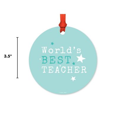 Teacher Metal Ornament, Best Teacher Image 2