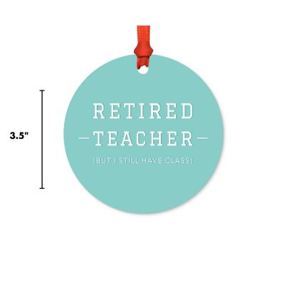 Teacher Metal Ornament, Retired Class Image 2