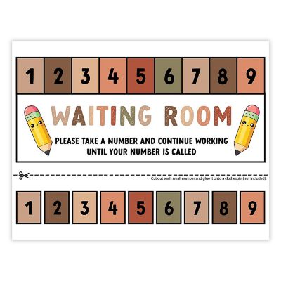 Teacher Waiting Room Sign Boho, 1-Pack Image 1