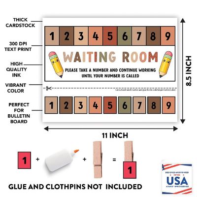 Teacher Waiting Room Sign Boho, 1-Pack Image 1