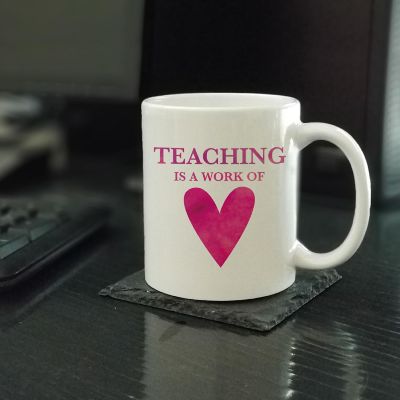 Teaching Work of Heart Ceramic Mug Image 1