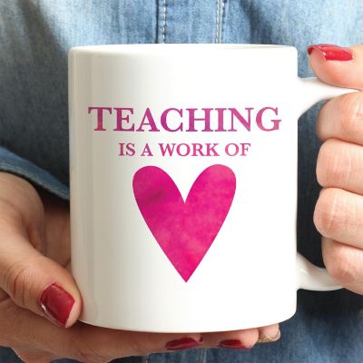 Teaching Work of Heart Ceramic Mug Image 1