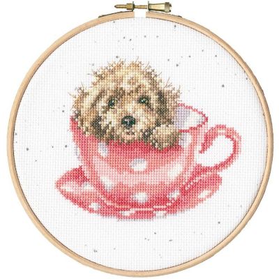 Teacup Pup XHD119P Bothy Threads Counted Cross Stitch Kit Image 1