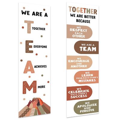 Team Classroom Banner 2PC - 13 x 48 Inch Image 1