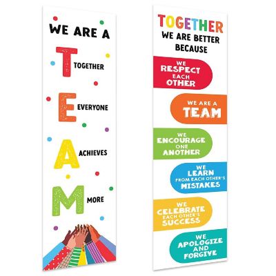 Team Classroom Rainbow Banner - 13 x 48 Inch Image 1