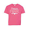Team Pink Youth's T-Shirt - Large Image 1