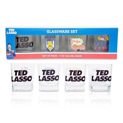 Ted Lasso 10-Ounce Mini Rocks Glasses  Set of 4 Image 1