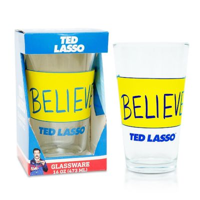 Ted Lasso "Believe" Pint Glass  Holds 16 Ounces Image 1