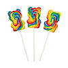 Teddy Bear Swirl Lollipops - 12 Pc. Image 1
