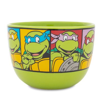 Teenage Mutant Ninja Turtles Characters Ceramic Soup Mug  Holds 24 Ounces Image 1