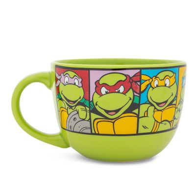 Teenage Mutant Ninja Turtles Characters Ceramic Soup Mug  Holds 24 Ounces Image 2