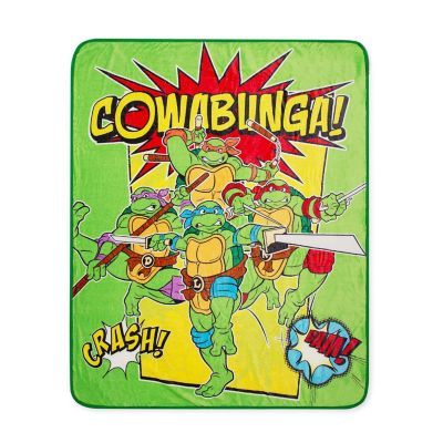 Teenage Mutant Ninja Turtles "Cowabunga" Fleece Throw Blanket  50 x 60 Inches Image 1
