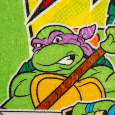 Teenage Mutant Ninja Turtles "Cowabunga" Fleece Throw Blanket  50 x 60 Inches Image 1