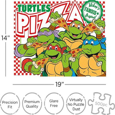 Teenage Mutant Ninja Turtles Pizza 500 Piece Jigsaw Puzzle Image 1
