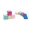 Tegu Magnetic Wooden Blocks, 8-Piece Pocket Pouch, Blossom Image 4