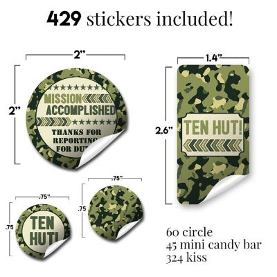 Ten Hut Army Sticker Bundle 429pc. by AmandaCreation Image 1