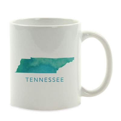 Tennessee Aqua Blue Water Ceramic Mug Image 2