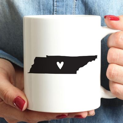 Tennessee State Heart Ceramic Mug Image 1