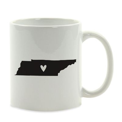 Tennessee State Heart Ceramic Mug Image 2