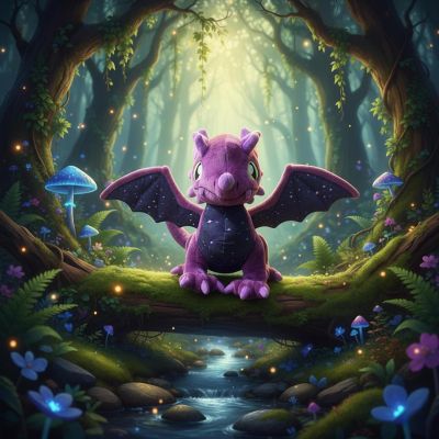 Tentacle Kitty Campaign Starlight Dragon Plush Image 3
