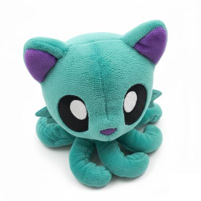 Tentacle Kitty Electron Teal 6 Inch Little One Plush Image 2