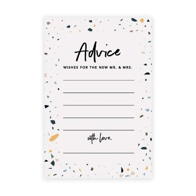 Terrazzo Wedding Advice 4x6IN 56PC Image 1