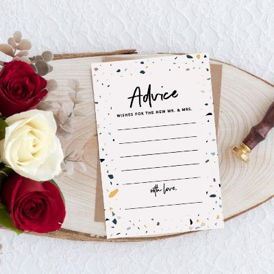 Terrazzo Wedding Advice 4x6IN 56PC Image 3
