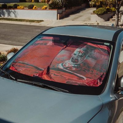 Terrifier 2 Art The Clown Sunshade For Car Windshield  64 x 32 Inches Image 3