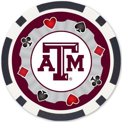Texas A&amp;M Aggies 100 Piece Poker Chips Image 2