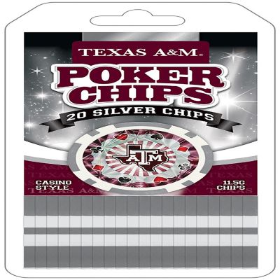 Texas A&M Aggies 20 Piece Poker Chips Image 1