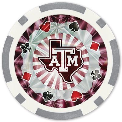 Texas A&M Aggies 20 Piece Poker Chips Image 2