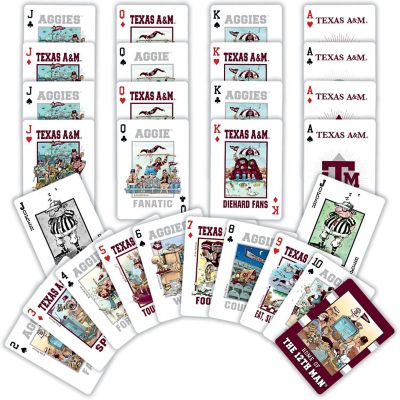Texas A&amp;M Aggies Fan Deck Playing Cards - 54 Card Deck Image 2