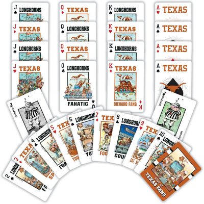 Texas Longhorns Fan Deck Playing Cards - 54 Card Deck Image 2