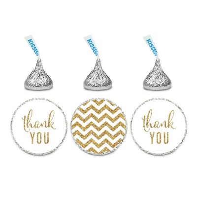 Thank You Chevron White 240 Image 1