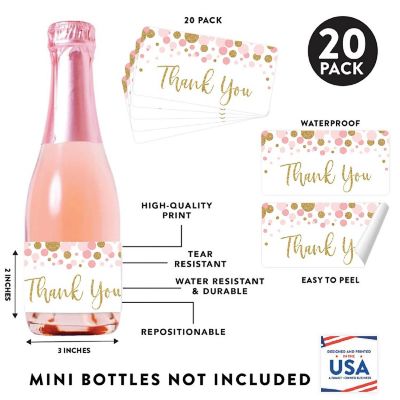 Thank You Pink Confetti 20pk Image 1