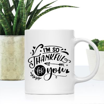 Thankful for You Ceramic Mug Image 1