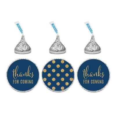 Thanks Polka Dots Navy Blue 216 Image 1
