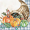 Thanksgiving Cornucopia Plates and Napkins Kit Image 3