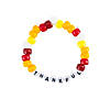 Thanksgiving Thankful Beaded Letter Bracelet Craft Kit &#8211; Makes 12 Image 1