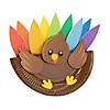 Thanksgiving Turkey Paper Plate Rocker Craft Kit - Makes 12 Image 1