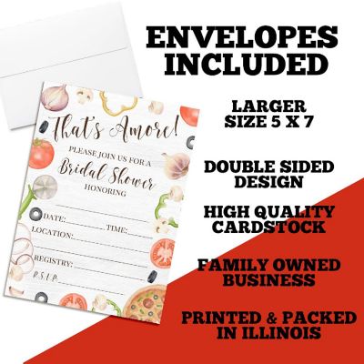 That's Amore Bridal Shower Party Invitations Image 1