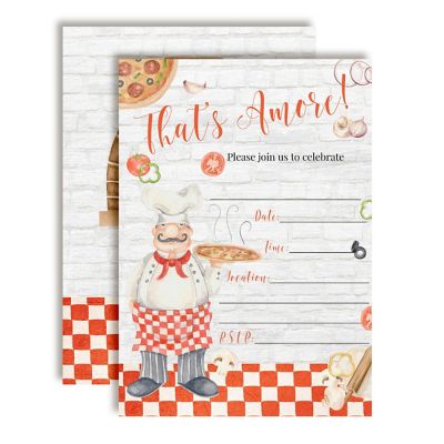 That's Amore Pizza Invitations 40pc. by AmandaCreation Image 1
