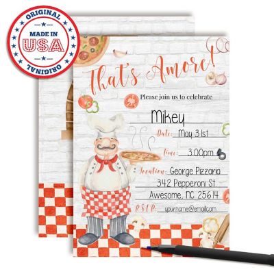 That's Amore Pizza Invitations 40pc. by AmandaCreation Image 2